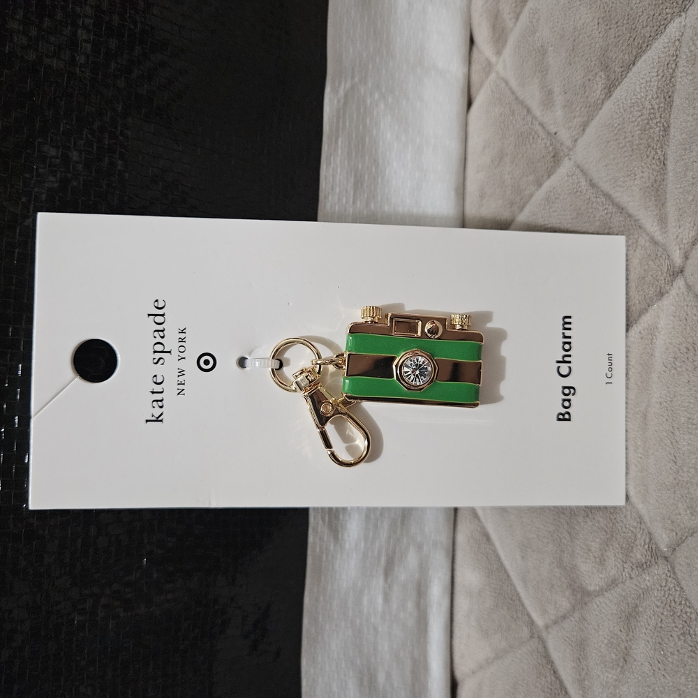 Kate Spade Green and Gold Bag Charm X Target Collab